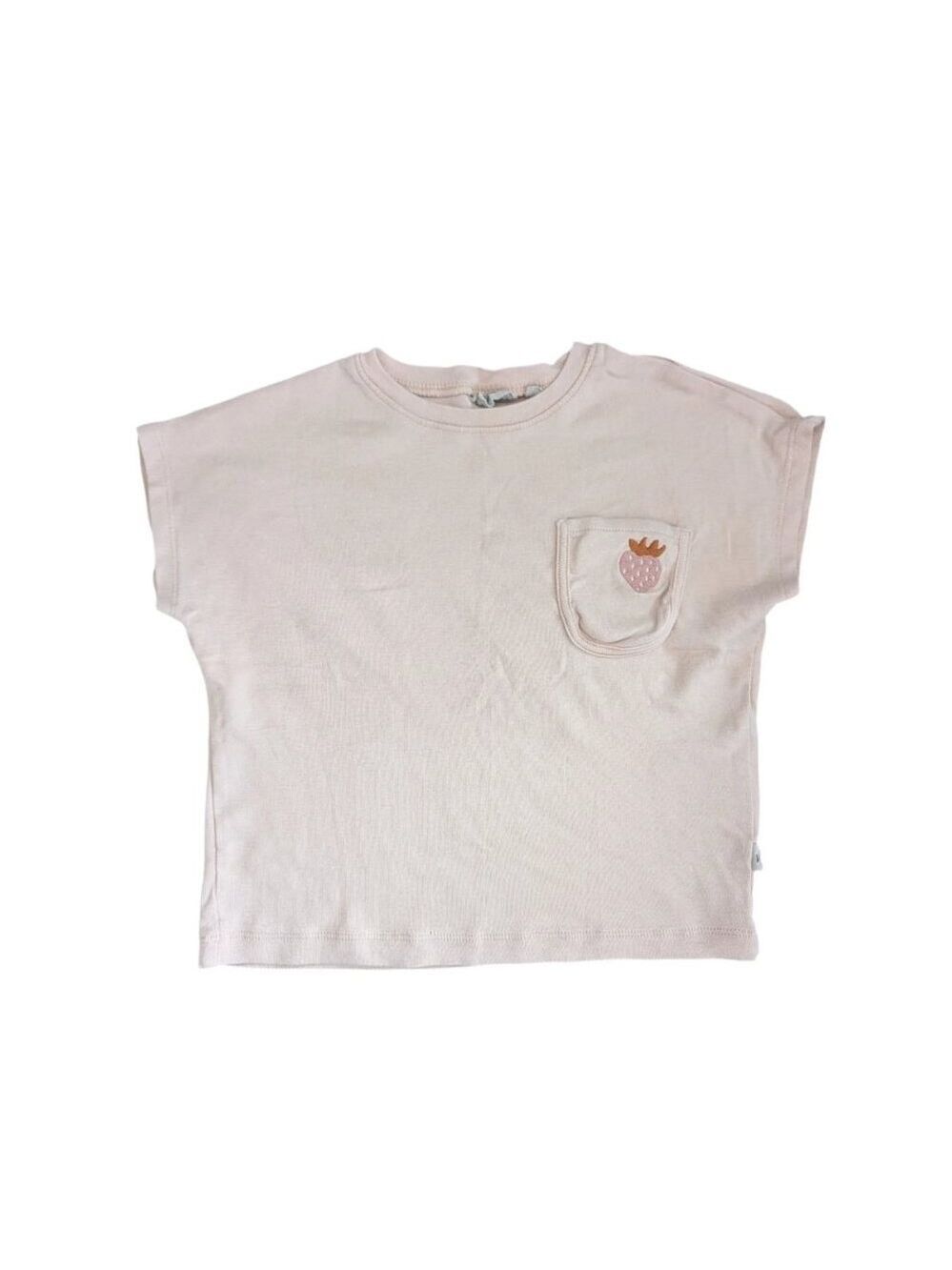 Wheat Strawberry Pale Pink T-Shirt‎
